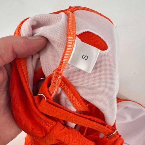 Orange Maternity Swim One Piece - Picture 11 of 13